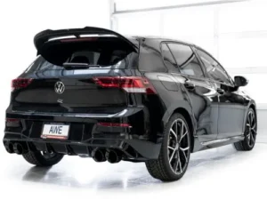 AWE Track Edition Exhaust Diamond Black Tips Volkswagen MK8 Golf R 2022-2024