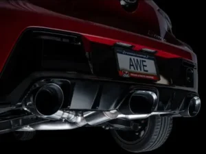 AWE Track Edition Exhaust Diamond Black Tips Toyota Corolla GR 2023-2024
