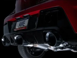 AWE Track Edition Exhaust Diamond Black Tips Toyota Corolla GR 2023-2024