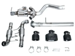 AWE Track Edition Exhaust Diamond Black Tips Toyota Corolla GR 2023-2024