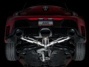 AWE Track Edition Exhaust Diamond Black Tips Toyota Corolla GR 2023-2024
