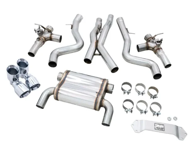 AWE SwitchPath Catback Exhaust for BMW F8X M3/M4 - Chrome Silver BMW M3 | M4 2015-2020