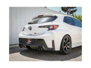 AFE Gemini XV Stainless Steel Catback Exhaust System w/Cut-Out Carbon Fiber Toyota GR Corolla 23-24 L3-1.6L (t)