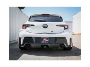AFE Gemini XV Stainless Steel Catback Exhaust System w/Cut-Out Carbon Fiber Toyota GR Corolla 23-24 L3-1.6L (t)
