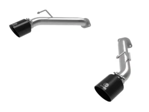 Takeda 2-1/2" 304 Stainless Steel Axleback Exhaust System with Black Tips Nissan Z Gas V6-3.0L tt 2023-2024
