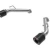 Takeda 2-1/2" 304 Stainless Steel Axleback Exhaust System with Carbon Tips Nissan Z Gas V6-3.0L tt 2023-2024