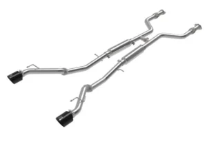 Takeda 2-1/2" 304 Stainless Steel Catback Exhaust System with Black Tips Nissan Z Gas V6-3.0L tt 2023-2024