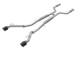 Takeda 2-1/2" 304 Stainless Steel Catback Exhaust System with Carbon Tips Nissan Z Gas V6-3.0L tt 2023-2024