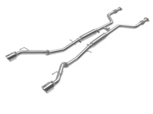 Takeda 2-1/2" 304 Stainless Steel Catback Exhaust System with Polished Tips Nissan Z Gas V6-3.0L tt 2023-2024