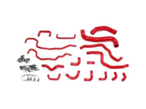 HPS Red Reinforced Silicone Radiator + Heater Hose Kit for Subaru 2015-2021 WRX STI 2.5L Turbo