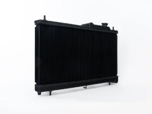 CSF Cooling - Racing & High Performance Division 08-14 Subaru WRX / STI / 15-21 Subaru WRX 2-Row 42mm Race-Spec Radiator - Black Center