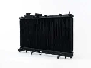 CSF Cooling - Racing & High Performance Division 08-14 Subaru WRX / STI / 15-21 Subaru WRX 2-Row 42mm Race-Spec Radiator - Black Center