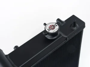 CSF Cooling - Racing & High Performance Division 08-14 Subaru WRX / STI / 15-21 Subaru WRX 2-Row 42mm Race-Spec Radiator - Black Center