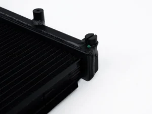 CSF Cooling - Racing & High Performance Division 08-14 Subaru WRX / STI / 15-21 Subaru WRX 2-Row 42mm Race-Spec Radiator - Black Center