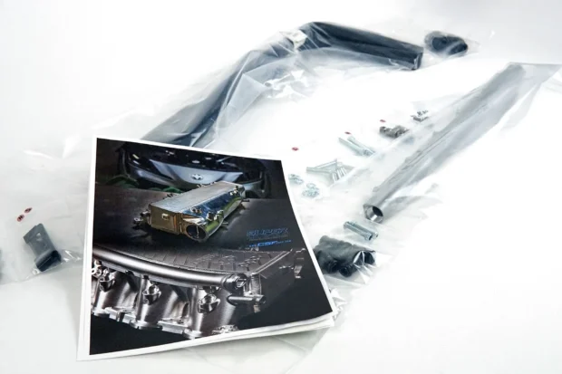CSF Cooling - Racing & High Performance Division A90 Supra / BMW B58 Charge-Air Cooler Manifold - Thermal Dispersion Black Center