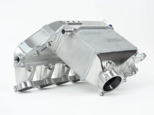 CSF Cooling - Racing & High Performance Division BMW S58 "Level-Up" Charge Air Cooler Manifold - Raw Billet Center
