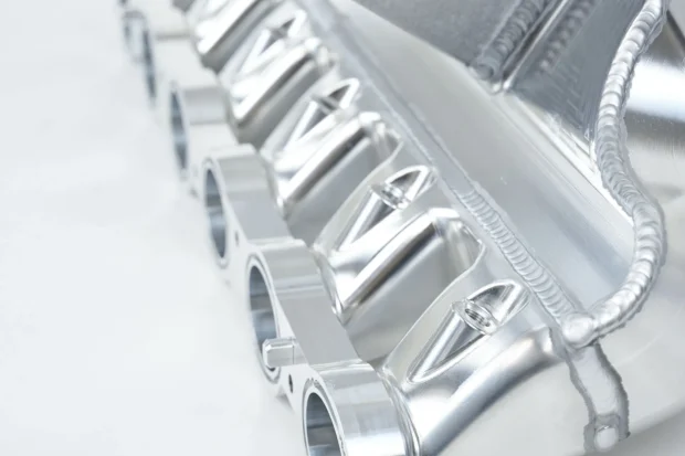 CSF Cooling - Racing & High Performance Division BMW S58 "Level-Up" Charge Air Cooler Manifold - Raw Billet Center