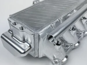 CSF Cooling - Racing & High Performance Division BMW Gen 1 B58 Charge Air Cooler Manifold - Raw Billet Center