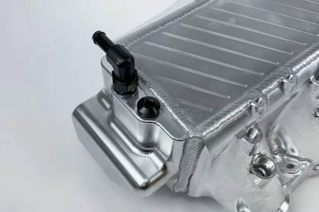 CSF Cooling - Racing & High Performance Division BMW Gen 1 B58 Charge Air Cooler Manifold - Raw Billet Center