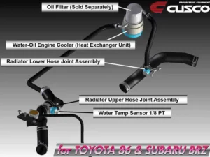 Cusco Water To Oil Engine Cooler Kit Subaru BRZ 13-17