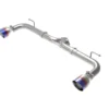 Takeda 2-1/2" 304 Stainless Axle-Back Exhaust System w/ Blue Flame Tips Mazda 3 L4 2.0L|2.5L 2014-2018