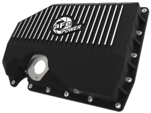 aFe Power Pro Series Black Engine Oil Pan w/ Machined Fins (w/ Oil Level Sensor) Audi | Volkswagen 2005-2021