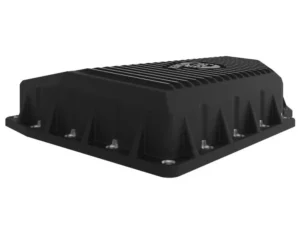 aFe Power Pro Series Black Engine Oil Pan w/ Machined Fins (w/ Oil Level Sensor) Audi | Volkswagen 2005-2021