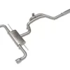 aFe Power Gemini XV 3" to 2-1/2" 304 Stainless Steel Catback Exhaust System with Cut-Out Polished Tips Volkswagen GTI Gas L4-2.0L t 2022-2024