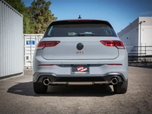 aFe Power Gemini XV 3" to 2-1/2" 304 Stainless Steel Catback Exhaust System with Cut-Out Polished Tips Volkswagen GTI Gas L4-2.0L t 2022-2024