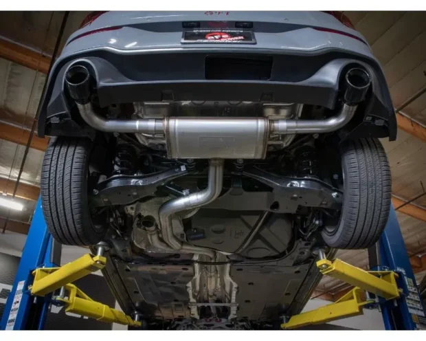 aFe Power Gemini XV 3" to 2-1/2" 304 Stainless Steel Catback Exhaust System with Cut-Out Polished Tips Volkswagen GTI Gas L4-2.0L t 2022-2024