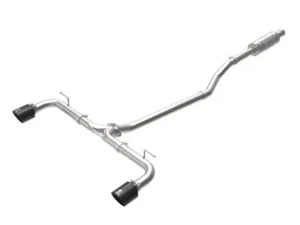 Takeda 2-1/2" 304 Stainless Catback Exhaust System w/ Black Tips Mazda 3 L4 2.0L | 2.5L 2014-2018
