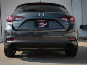Takeda 2-1/2" 304 Stainless Catback Exhaust System w/ Black Tips Mazda 3 L4 2.0L | 2.5L 2014-2018