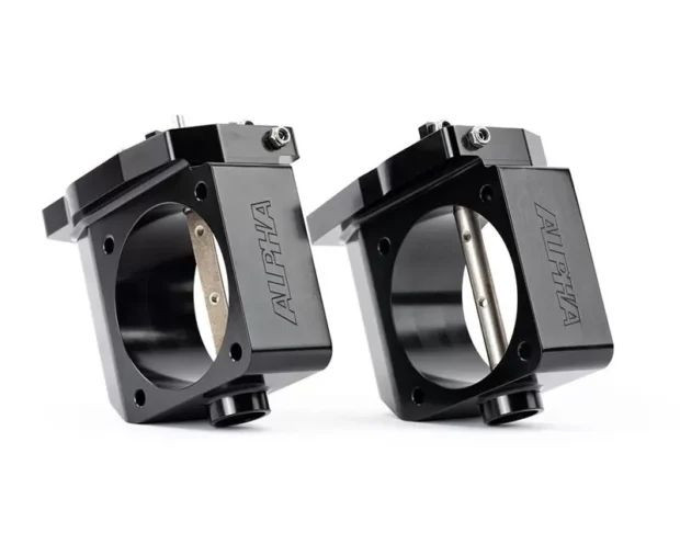 AMS Performance Big Bore Billet Throttle Bodies w/ AMS QuickClamp Flanges Nissan R35 GT-R 2009+