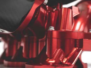 AMS Performance Carbon Fiber Intake Manifold w/ Standard Fuel Rail (6 injectors) Nissan GT-R R35 2009+ - Red