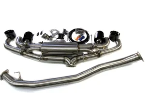 Agency Power Electronic Valve Controlled 90mm Exhaust Muffler with Black Chrome Tips Nissan GT-R R35 2009-2021