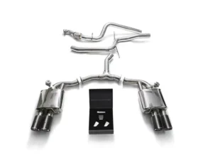 ARMYTRIX Valvetronic Exhaust System Audi  A4 | A4 Avant B9 2.0 TFSI 2WD Non-OPF 2016+ - Carbon Fiber