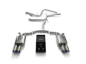 ARMYTRIX Valvetronic Exhaust System Audi  A4 | A4 Avant B9 2.0 TFSI 2WD Non-OPF 2016+ - Blue Coated