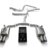 ARMYTRIX Valvetronic Exhaust System A4 Quattro | A4 Avant Quattro B9 2.0 TFSI 4WD Non-OPF 2016+ - Blue Coated
