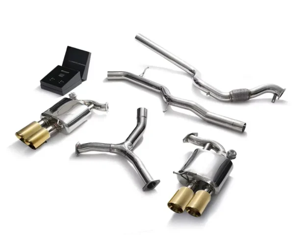 ARMYTRIX Valvetronic Exhaust System A4 Quattro | A4 Avant Quattro B9 2.0 TFSI 4WD Non-OPF 2016+ - Gold
