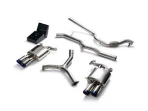 ARMYTRIX Valvetronic Exhaust System A4 Quattro | A4 Avant Quattro B9 2.0 TFSI 4WD Non-OPF 2016+ - True Titanium Blue