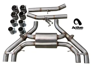 Active Autowerke Valved Axle-back Rear Exhaust System with Matte Black Tips (100mm) BMW X3M | X4M 2019+