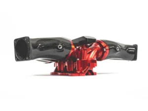 AMS Performance Carbon Fiber Intake Manifold w/ Standard Fuel Rail (6 injectors) Nissan GT-R R35 2009+ - Red