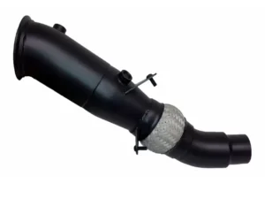 Evolution Racewerks Sports Series 4-Inch 200 Cell High Flow Catted Downpipe Thermal Coated Black Finish BMW 228i N20 14-16