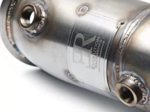 Evolution Racewerks Sports Series 4-Inch 200 Cell High Flow Catted Downpipe Polished Finish BMW 328i N26 12-16