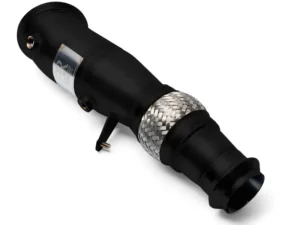Evolution Racewerks Sports Series 4-Inch 200 Cell High Flow Catted Downpipe Thermal Coated Black Finish BMW 328i N26 12-16