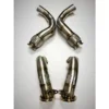 Evolution Racewerks Competition Series Thermal Coated Black Finish Race DownPipes Full Kit w/ OPF BMW EU Spec X5M | X6M S63M 2020+