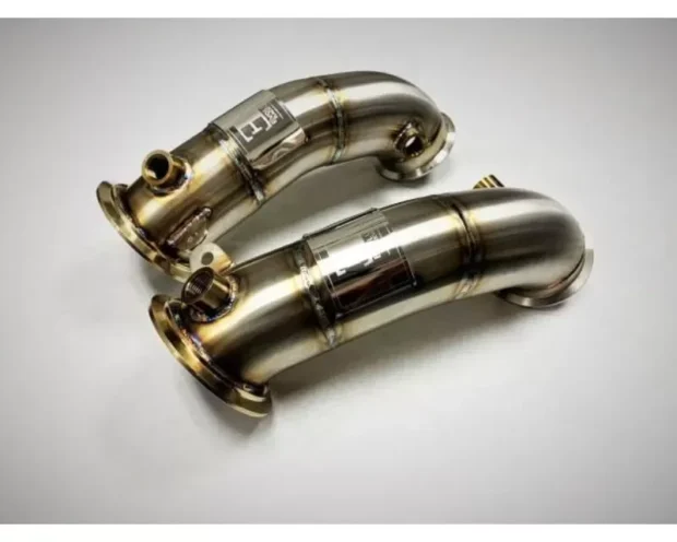 Evolution Racewerks Competition Series Brush Finish Race DownPipes Full Kit w/ OPF BMW EU Spec X5M | X6M S63M 2020+