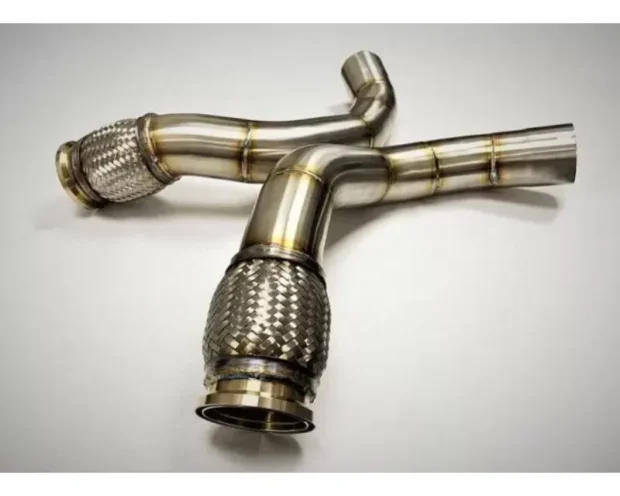 Evolution Racewerks Competition Series Brush Finish Race DownPipes Full Kit w/ OPF BMW EU Spec X5M | X6M S63M 2020+