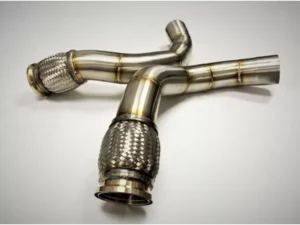 Evolution Racewerks Sports Series Thermal Coated Black Finish 200 Cell Race DownPipes Full w/ OPF BMW EU Spec X5M | X6M S63M 2020+