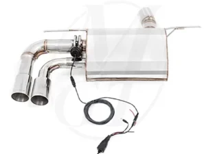 Meisterschaft Stainless GTC Axle Back Muffler 2x83mm Tips BMW 328i | xi Sedan | Wagon 12-16